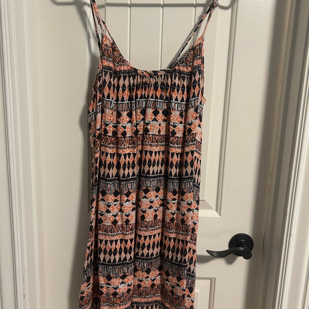 Volcom Kids Geometric Swim Coverup - Black and Orange